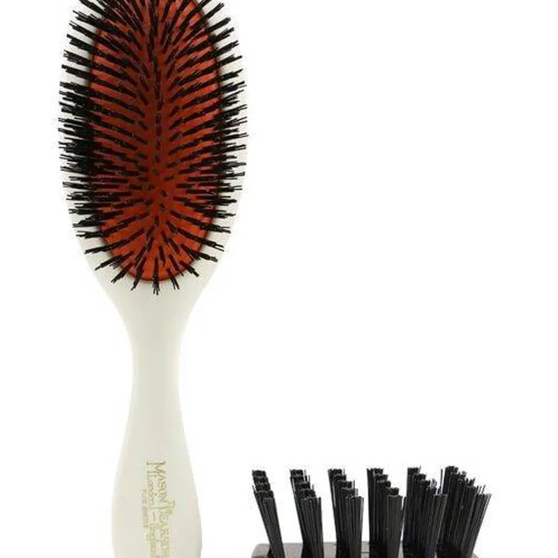 Mason Pearson - Junior Size (BN2) Bristle/Nylon- Ivory (Stop Beauty Waste)