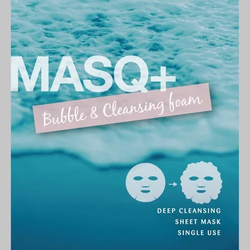 MASQ+ Bubble & Cleansing Foam Sheet Mask