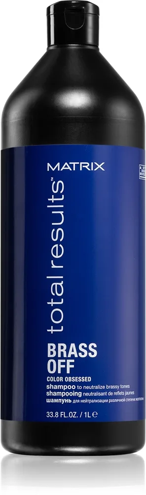 Matrix Brass Off Schampo neutraliserar mässingstoner 1000 ml