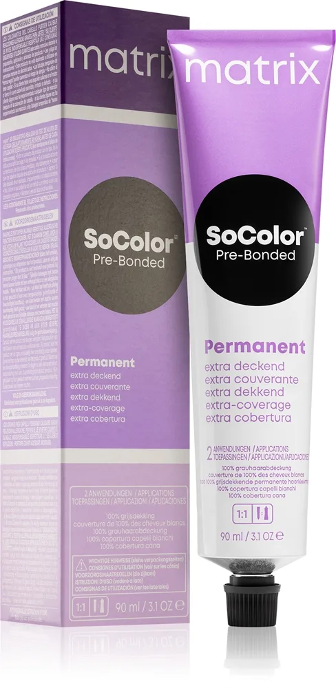 Matrix SoColor Pre-Bonded Extra Coverage kestohiusväri sävy 505N Hellbraun Natur 90 ml