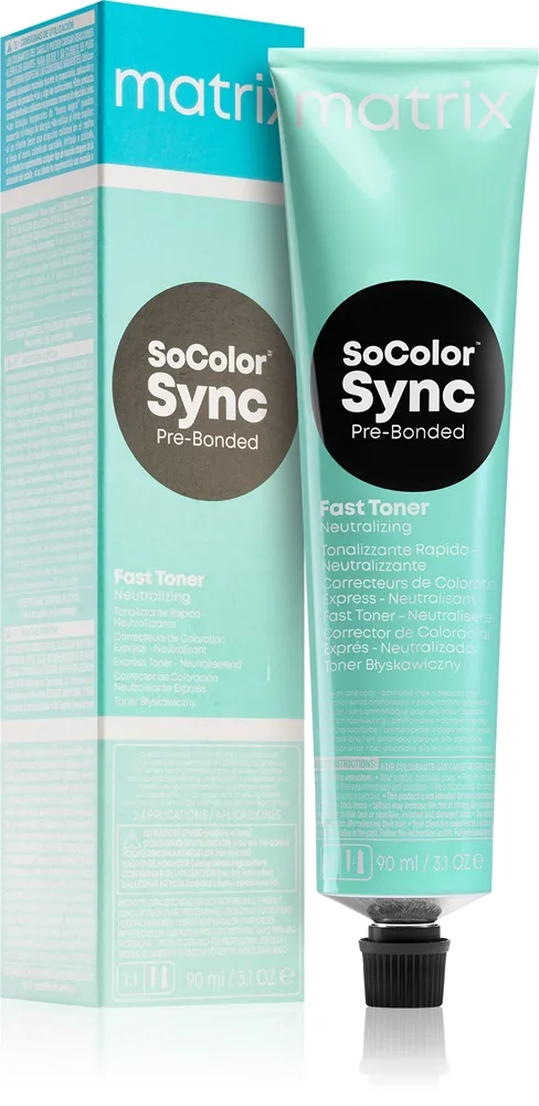Matrix SoColor Sync Pre-Bonded Fast Toner Neutralizing snabb hårtoning för hår Skugga Anti Red 90 ml