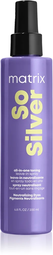 Matrix So Silver hiussuihke keltaisia sävyjä neutralisoiva 200 ml