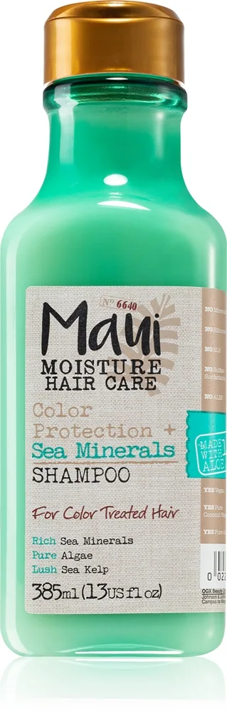 Maui Moisture Colour Protection + Sea Minerals Lysnende og bronzeshampoo til farvet hår Med mineraler 385 ml