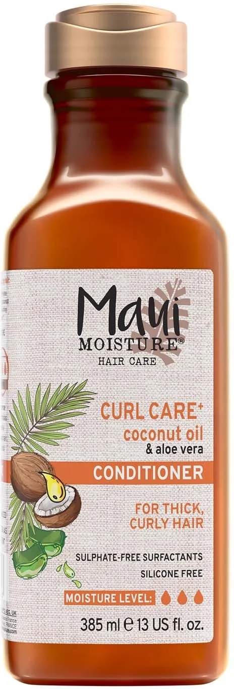 Maui Moisture Curl Quench + Coconut Oil Balsam med kokosolie Til bølget og krøllet hår 385 ml