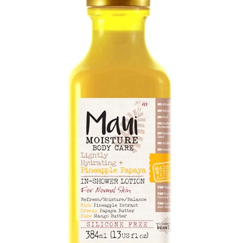 Maui Moisture Lightly Hydrating + Pineapple Papaya In-Shower Lotion 384 ml