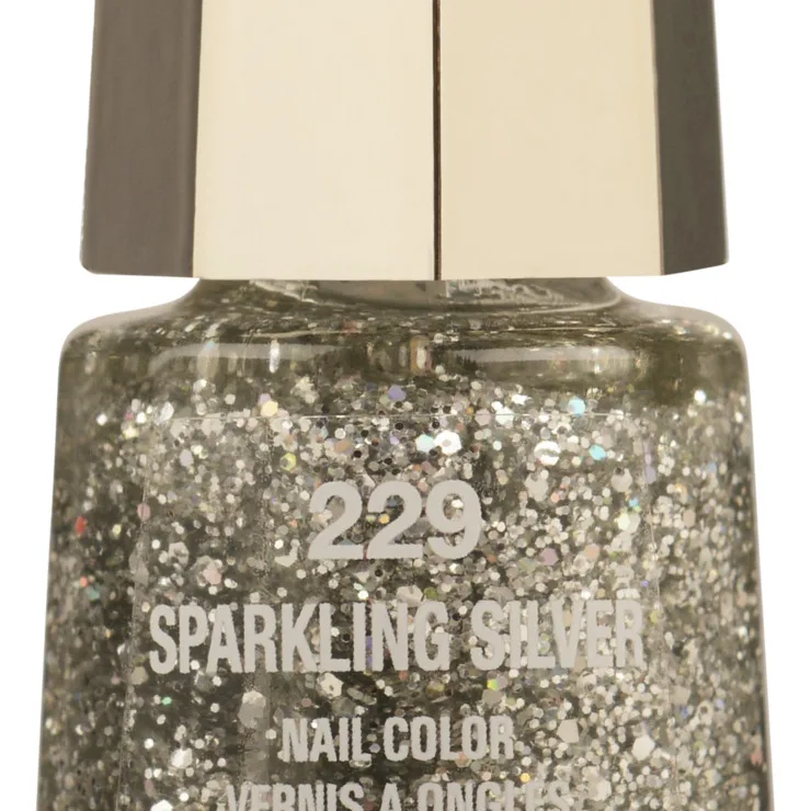 Mini Nail Polish 229 Sparkling Silver