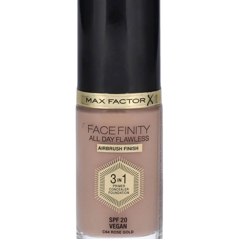 Max Factor Face Finity All Day Flawless 3-in-1 Foundation - C64 Rose Gold 30 ml
