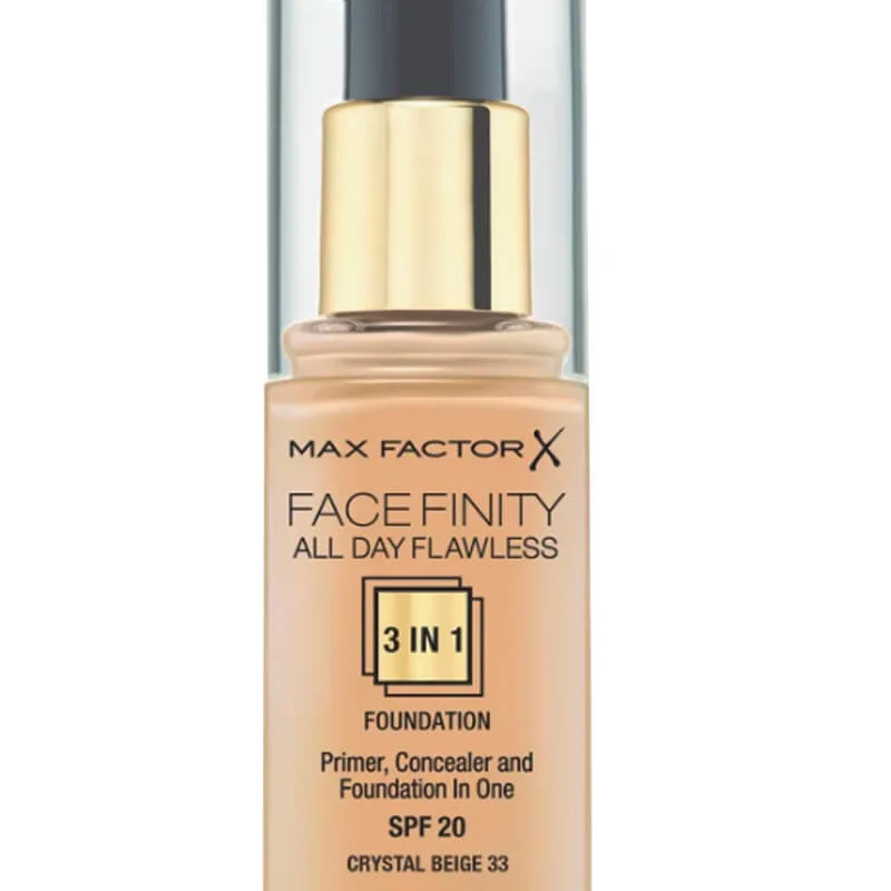 Max Factor Facefinity All Day Flawless 3 in 1 Foundation 33 Crystal Beige 30ml
