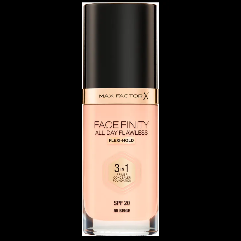 Max Factor Facefinity All Day Flawless 3 In 1 Foundation 55 Beige 30ml