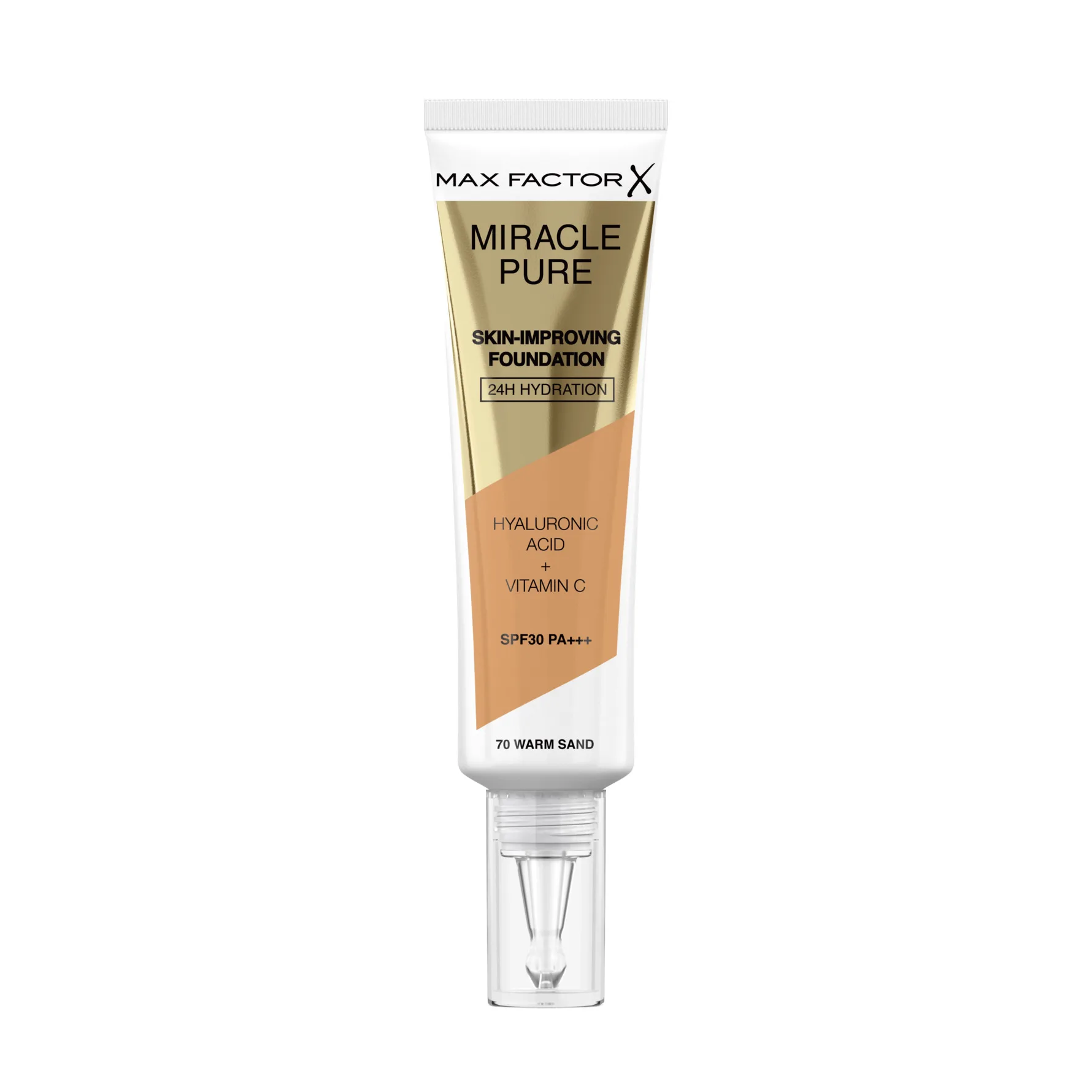 Max Factor Miracle Pure Skin pitkäkestoinen meikkivoide SPF 30 sävy 70 Warm Sand 30 ml