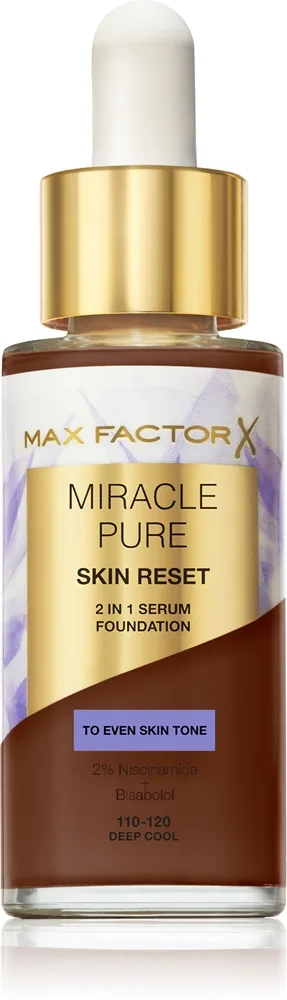 Max Factor Miracle Pure Skin Reset plejende foundation Skygge 110-120 Deep Cool 30 ml
