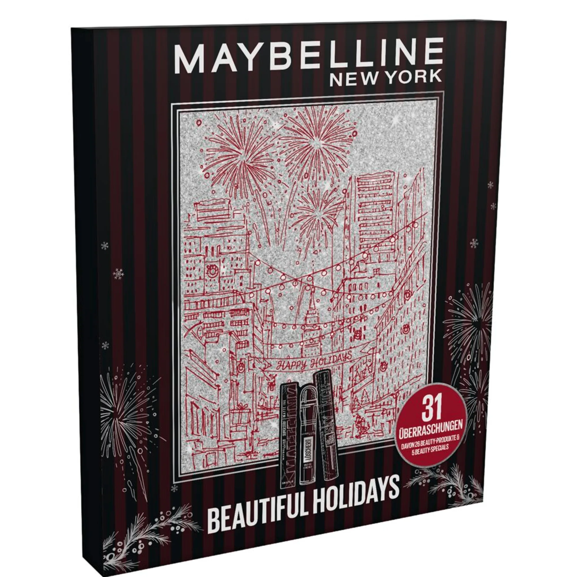 Maybelline Adventskalender Beautiful Holidays - 31 Türen Adventskalender