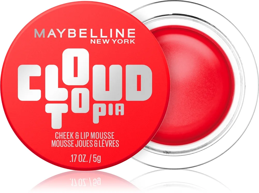 MAYBELLINE NEW YORK CloudTopia Matt rougekräm för läppar och kinder Skugga 02 Ethernal Rouge 5 g