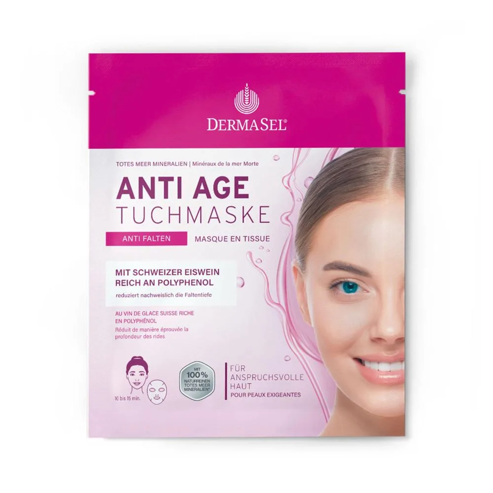 DERMASEL ANTI AGE TUCHMASKE 1 St Gesichtsmaske