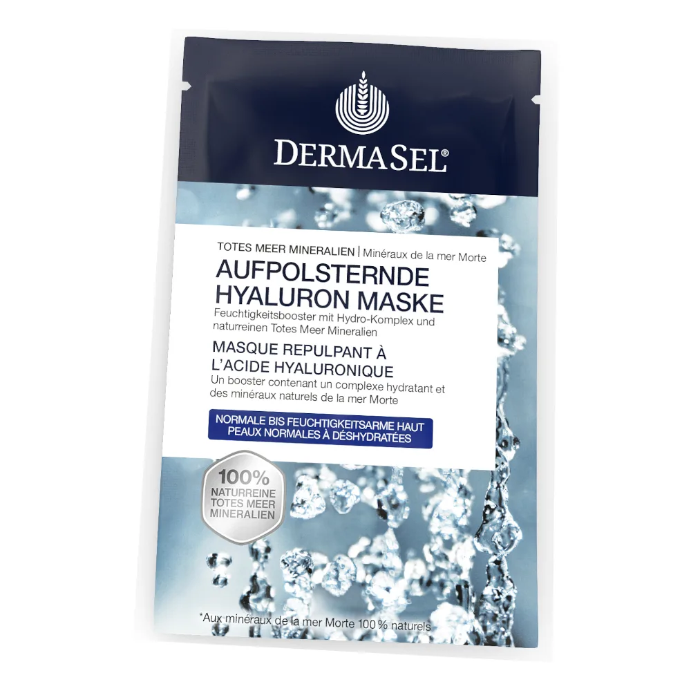 DERMASEL AUFPOLSTERNDE HYALURON MASKE 12 ml Gesichtsmaske