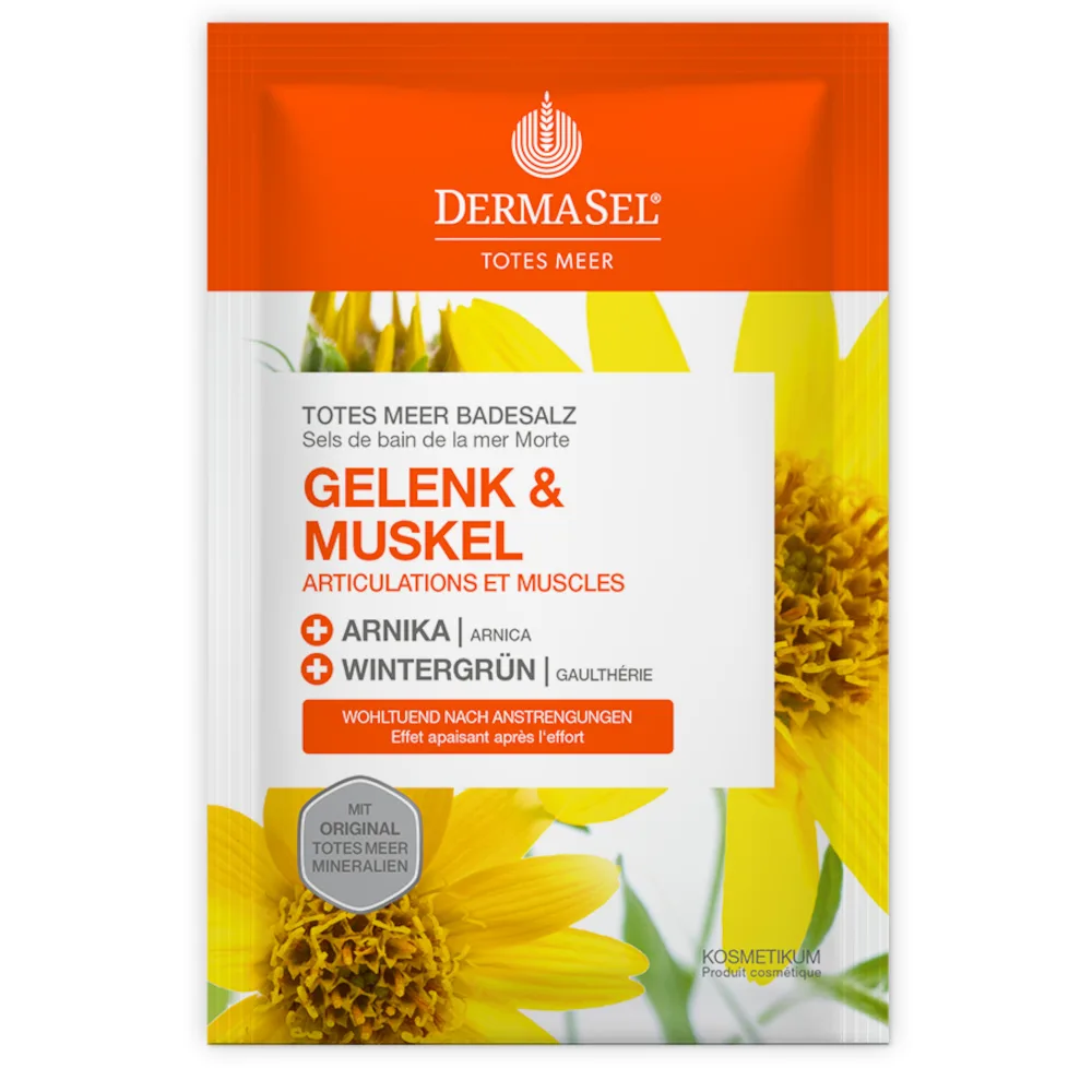 DERMASEL Totes Meer Badesalz Gelenk &amp; Muskel 80 g Bad