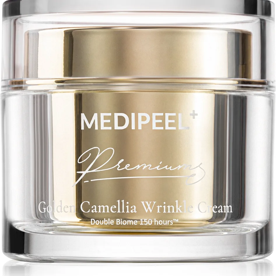 MEDIPEEL+ Golden Camellia Wrinkle Cream ryppyjä ehkäisevä voide kosteuttava vaikutus 50 g