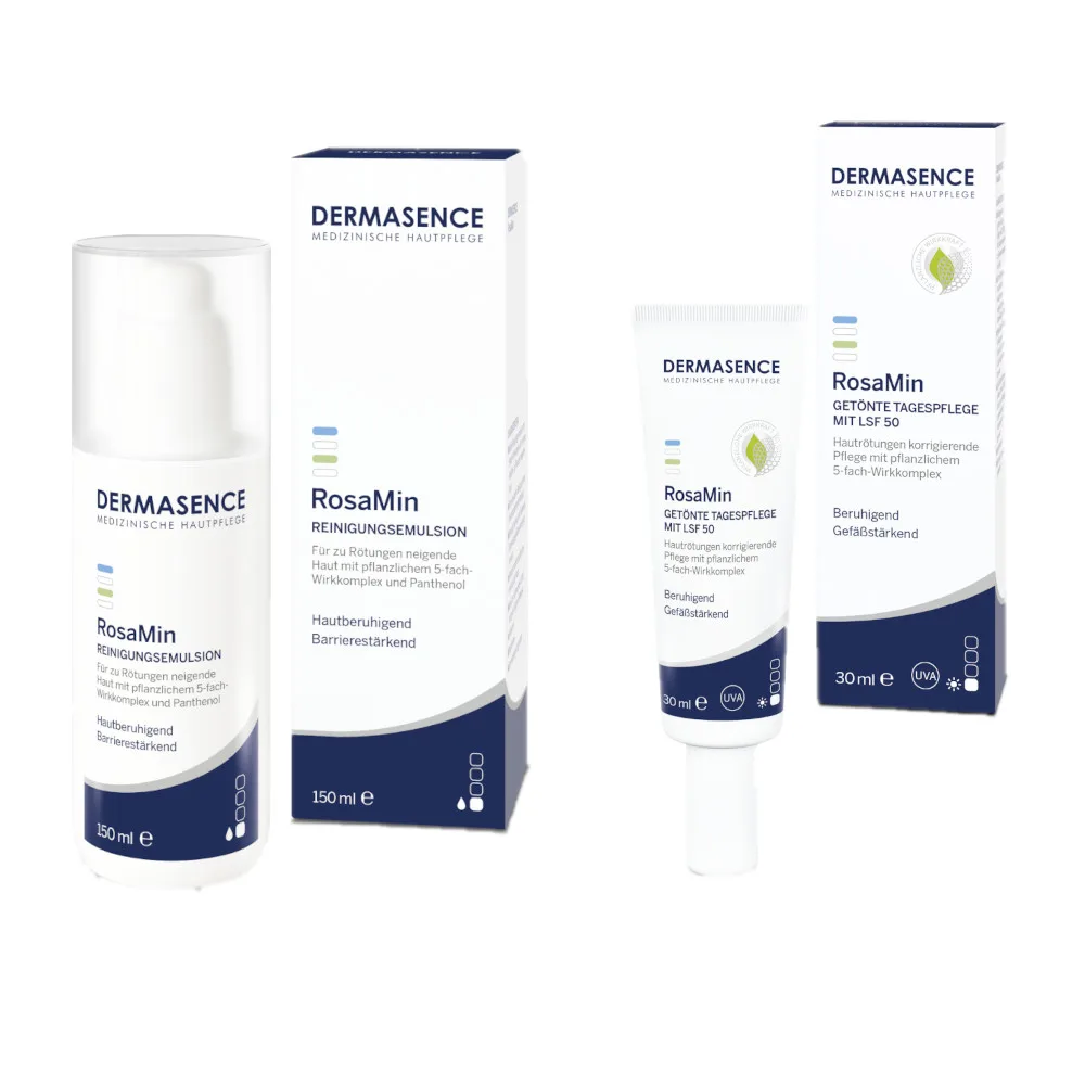 DERMASENCE RosaMin Rosacea Pflege Set 1 Sparset