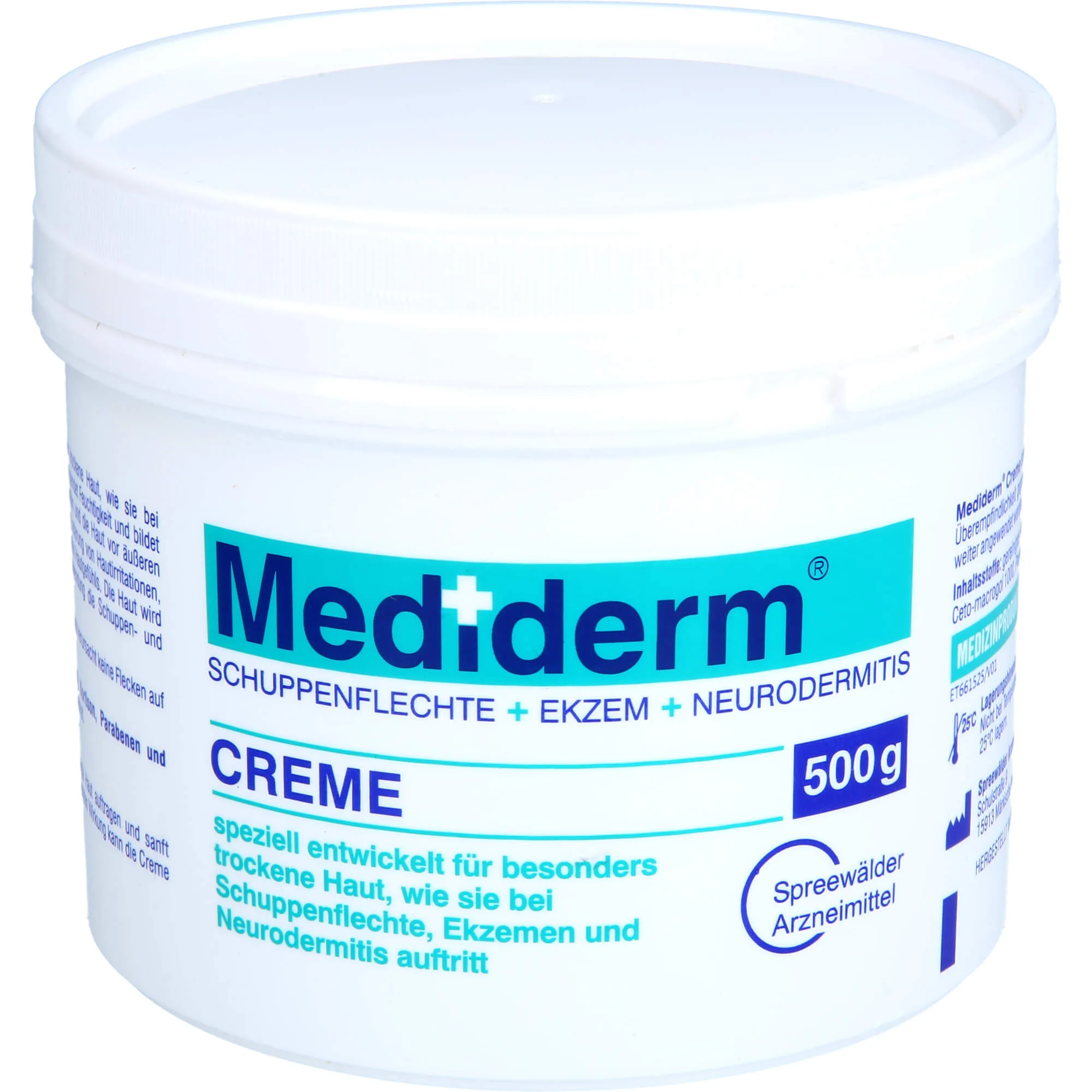 Mediderm Creme 500 G - Pflege speziell für besonders tockene Haut