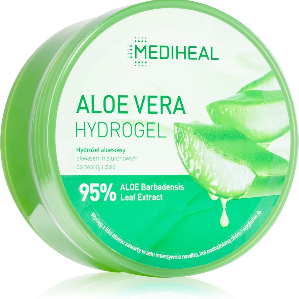 MEDIHEAL Aloe Vera Hydrogel rauhoittava ja kosteuttava geeli sisältää aloe veraa 300 ml