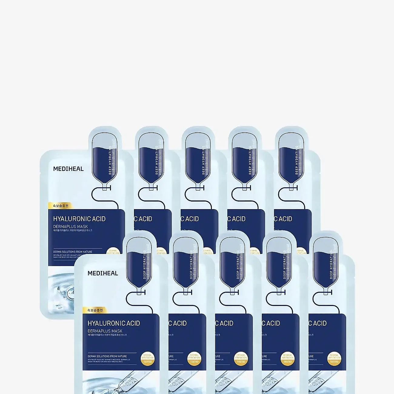 Mediheal Mediheal - Dermaplus Low Molecular Hyaluronic Acid Mask (10Pcs.) - Nude - 10 PCS