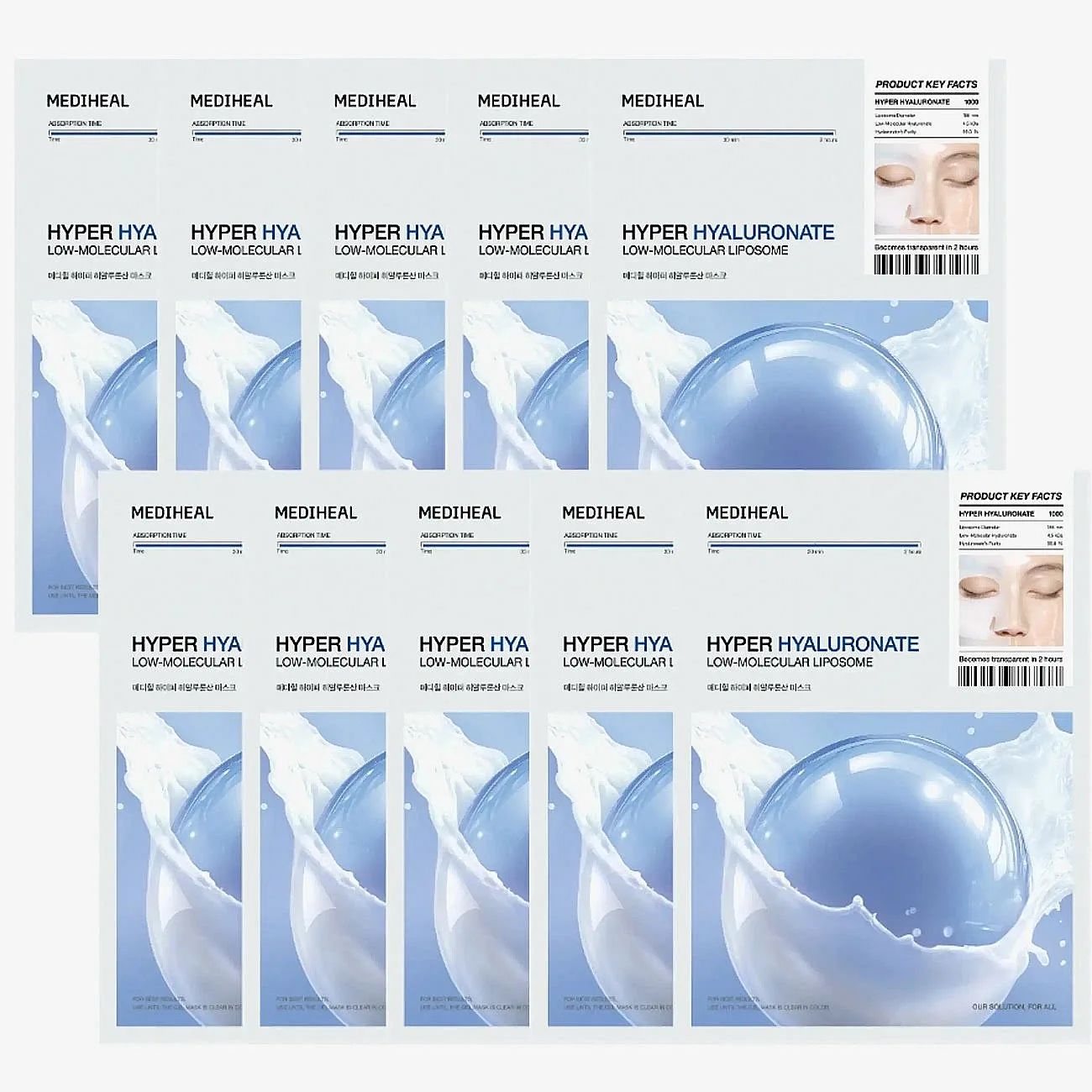 Mediheal Hyper Hyaluronate Mask 10 st