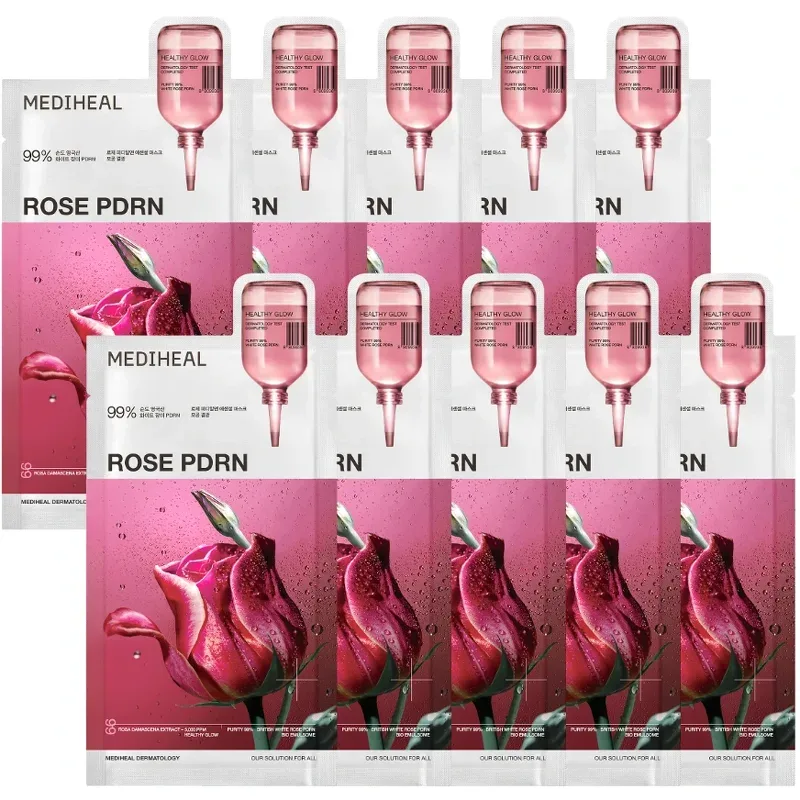 Mediheal Mediheal - Rose Pdrn Essential Mask Healthy Glow (10Pcs.) - Nude - 10 PCS