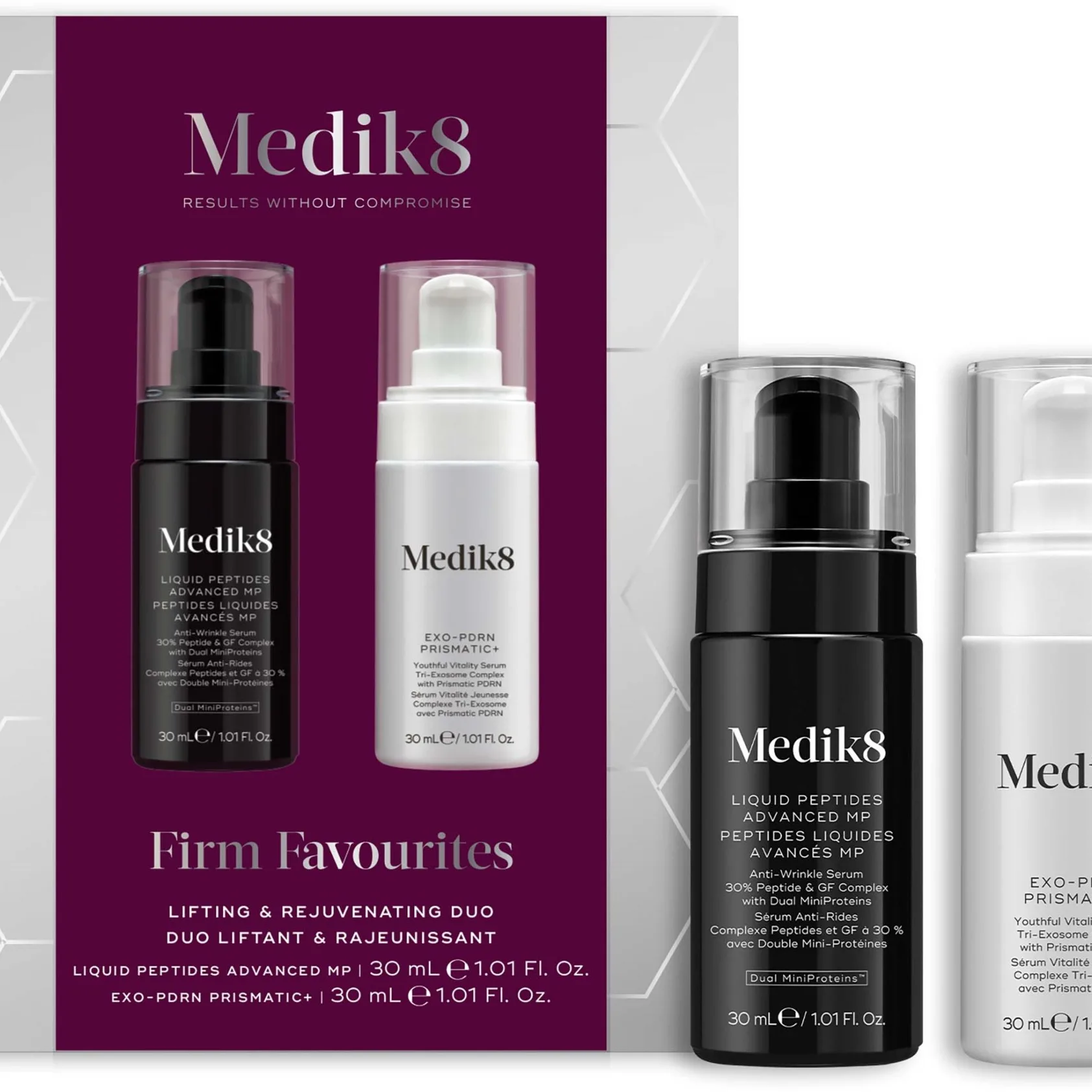 Medik8 Firm Favourites (Set): Liquid Peptides Advanced 30Ml Exo-Pdrn Prismatic+ 30Ml - Nude - 272 G