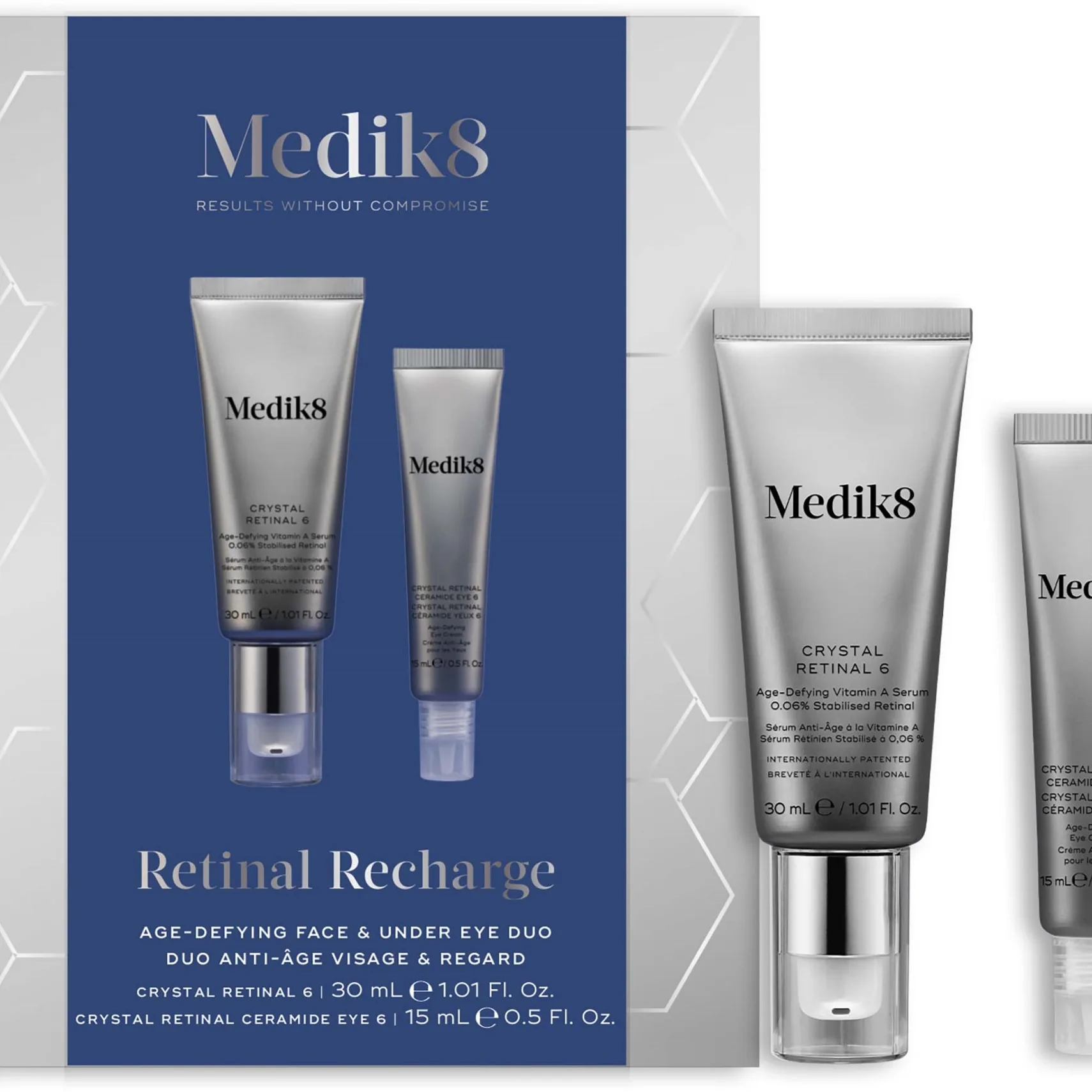 Medik8 Retinal Recharge (Kit) Innehåll: Crystal Retinal 6 30Ml Crystal Retinal Ceramide Eye 6 15M - Nude - 143 G