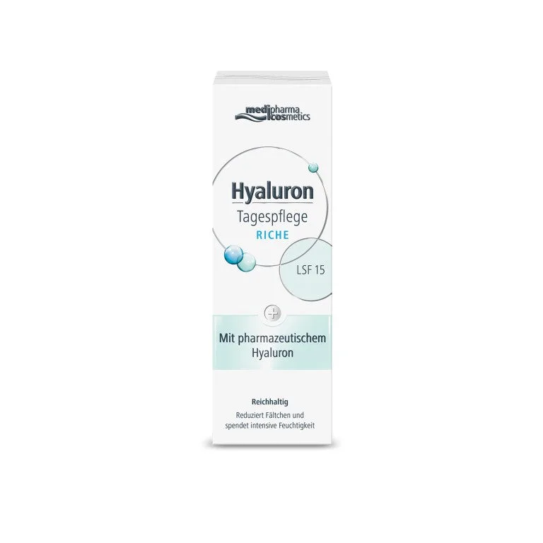 Medipharma Cosmetics Hyaluron Tagespflege riche LSF 15, 50 ml Creme