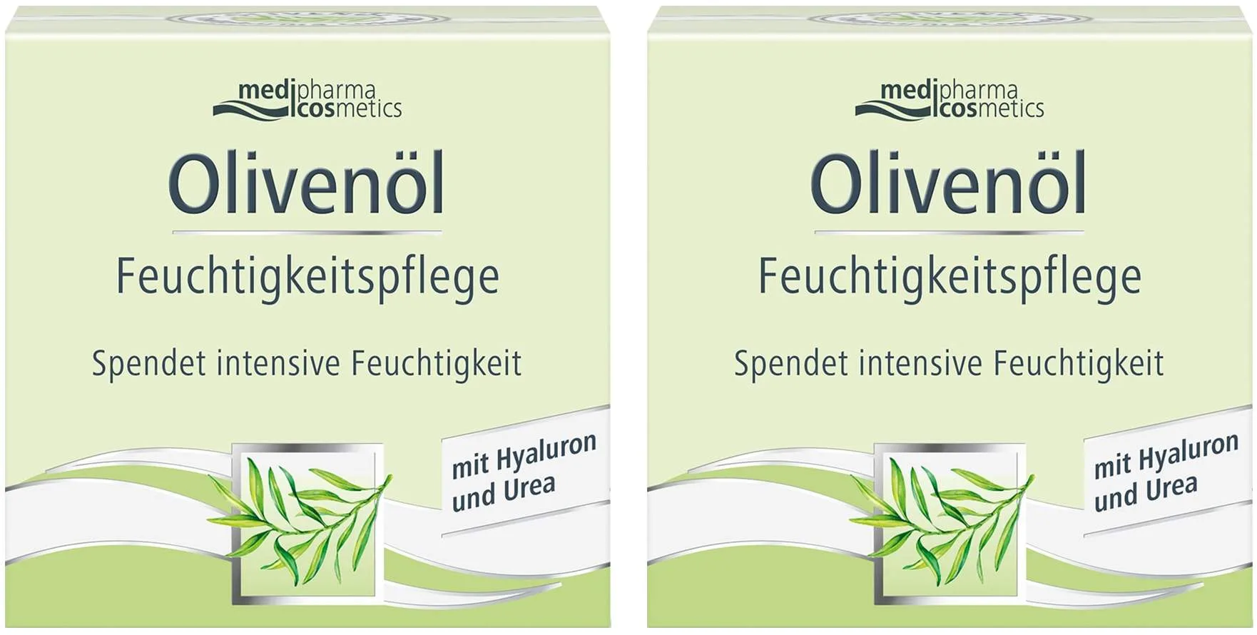 medipharma cosmetics Olivenöl Feuchtigkeitspflege 2 x 50 ml - Feuchtigkeitspflege