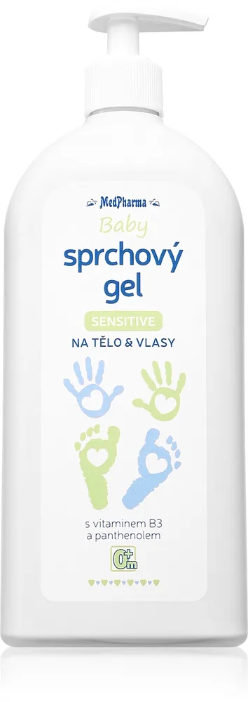MedPharma Sprchový gel Sensitive baby shampoo ja suihkugeeli lapsille 500 ml