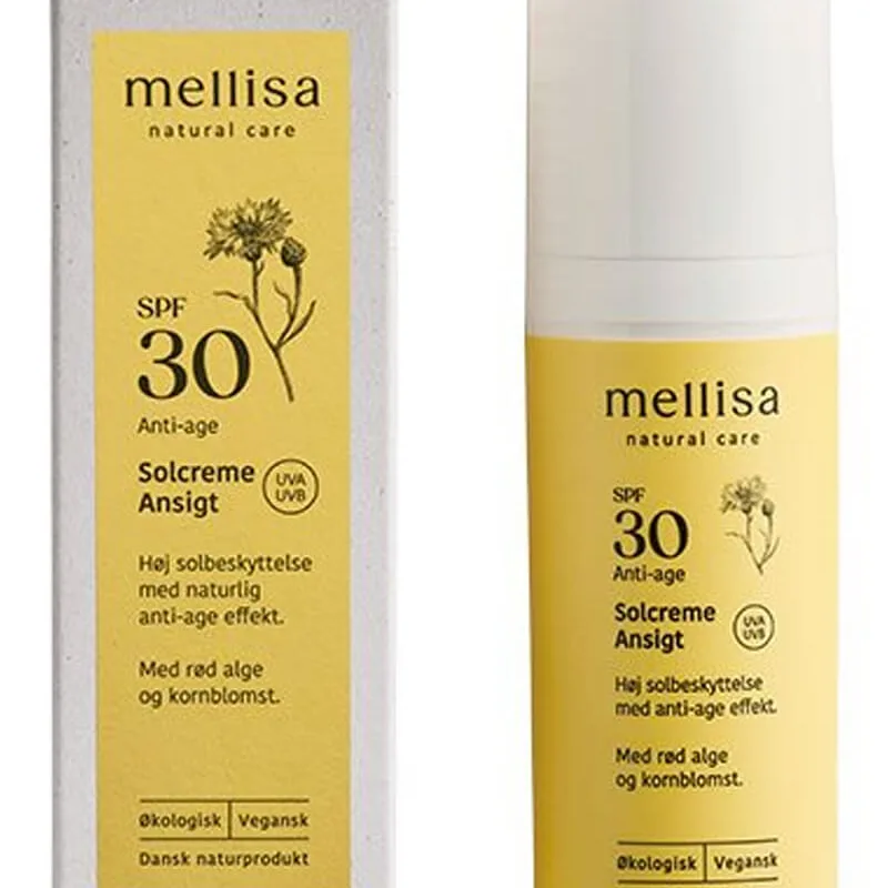 Mellisa Ansigts Solcreme SPF 30 (U) (Stop Beauty Waste) 50 ml