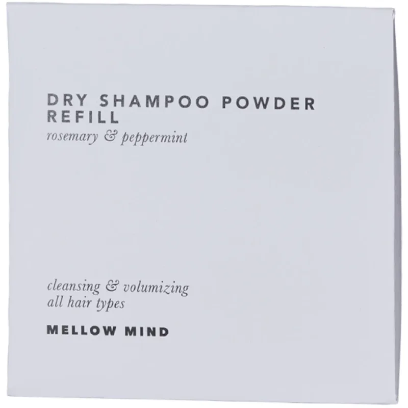 Mellow Mind Dry Shampoo Rosemary + Peppermint 15 gr - Refill - White 15 g - White