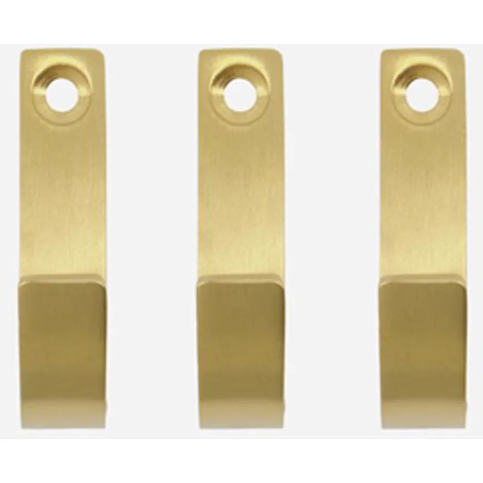 Meraki Knage MKThapsus Børstet Messing Finish (3 stk)