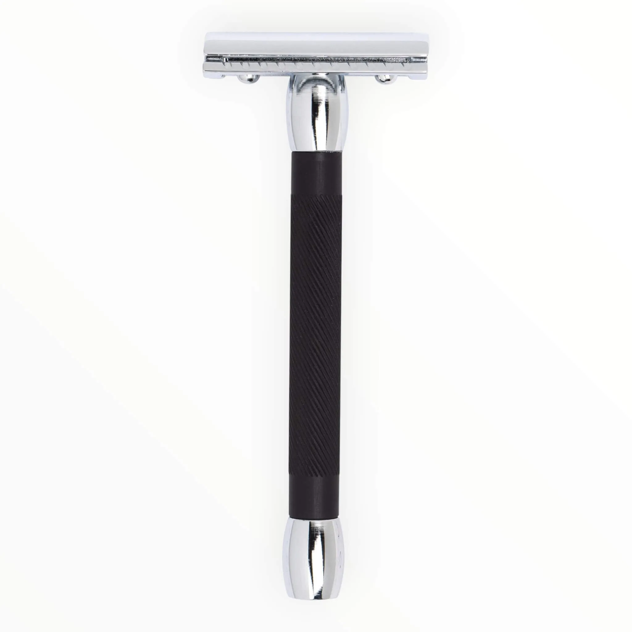 Merkur 20C DE-Skraber, Lang, Sort & Krom