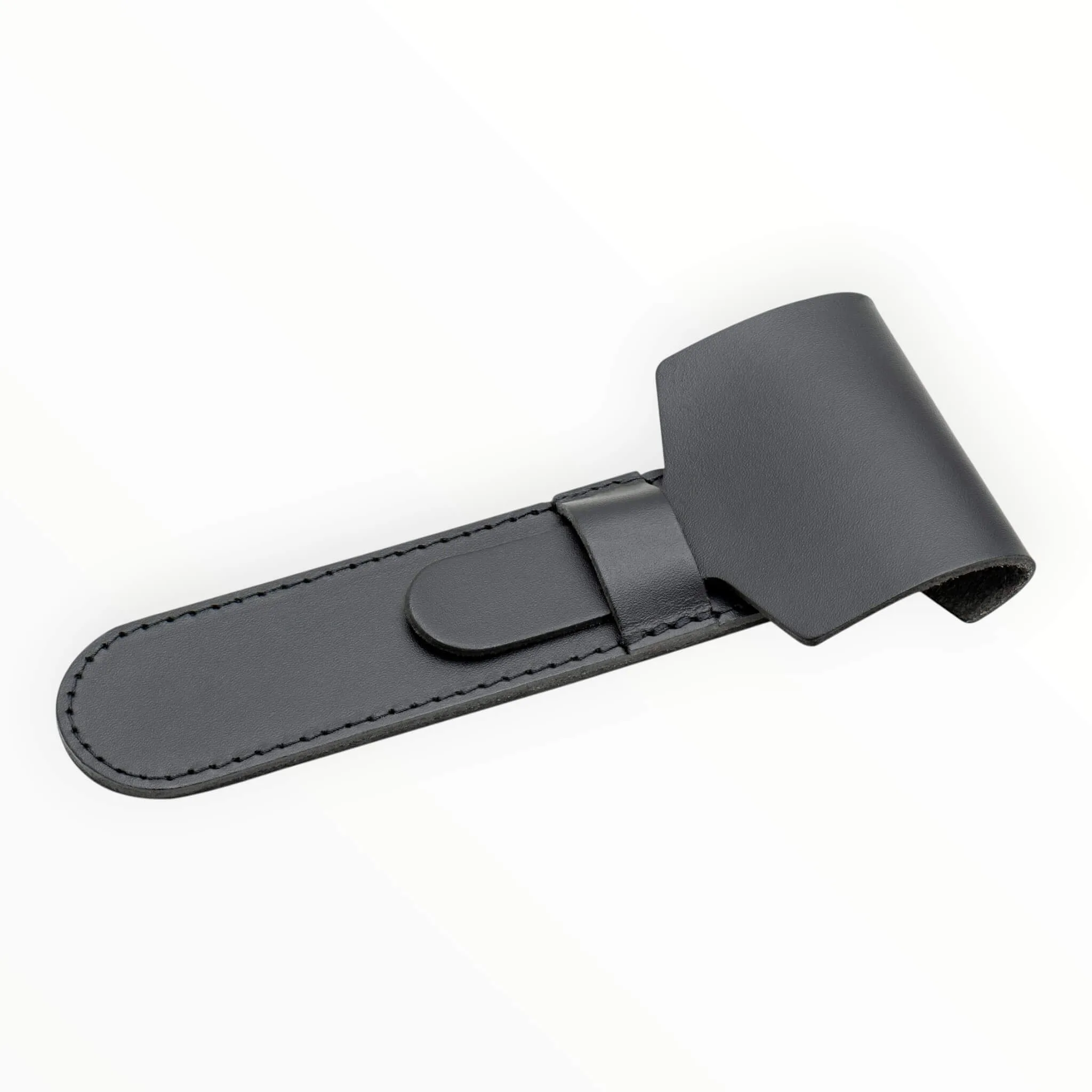 Merkur Etui til Skraber, Sort Læder