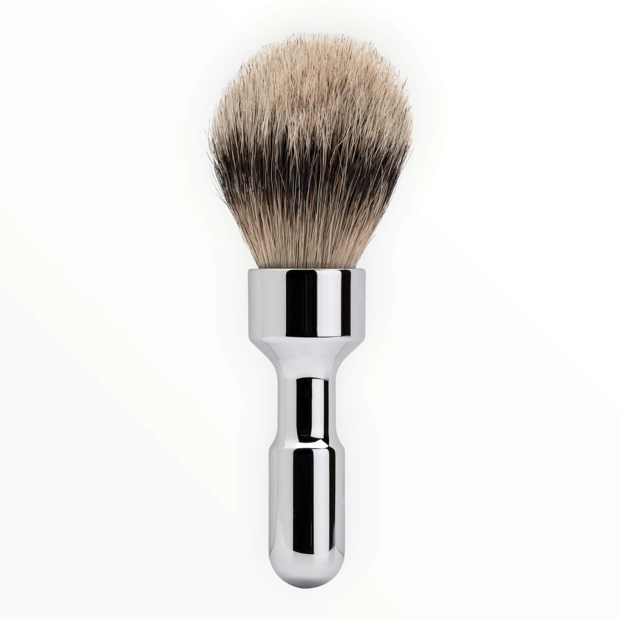 Merkur Futur Barberkost, Silvertip Badger, Krom