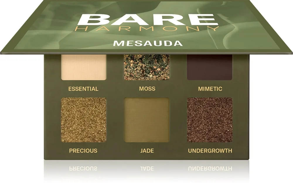 Mesauda Bare Harmony luomiväripaletti sävy 205 Hidden Green 6x1 g