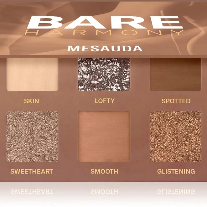Mesauda Bare Harmony Øjenskygge palette Skygge 206 Timeless Nude 6x1 g