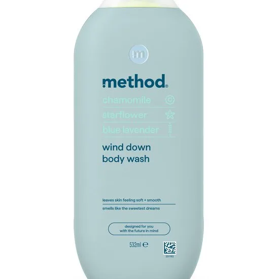 Method Body Wash Wind Down Duschtvål för intensiv återfuktning 532 ml