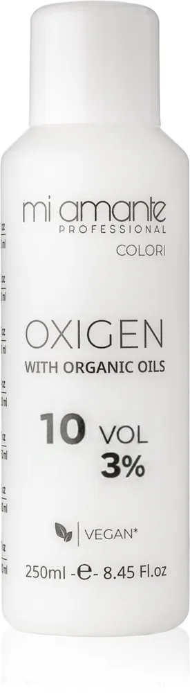 Mi Amante Professional Colori Oxigen With Organic Oils kehite-emulsio ammattilaiskäyttöön 3% 10 Vol. 250 ml