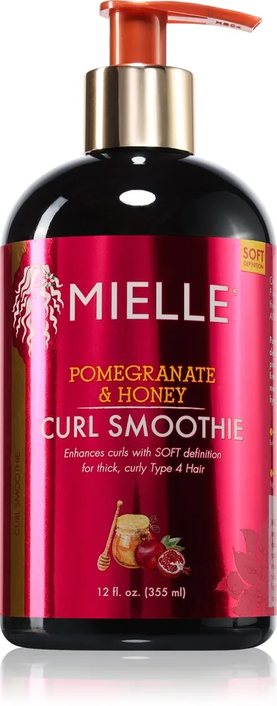 Mielle Pomegranate & Honey Curl Smoothie hiuksiin jätettävä hoitoaine aaltoileville ja kiharille hiuksille 355 ml