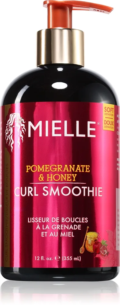 Mielle Pomegranate & Honey Curl Smoothie ravitseva hiuksiin jätettävä hoitoaine kiharille hiuksille 355 ml