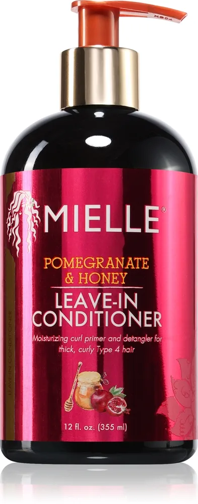 Mielle Pomegranate & Honey hiuksiin jätettävä hoitoaine aaltoileville ja kiharille hiuksille 355 ml