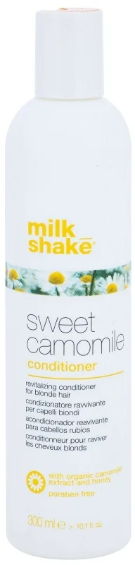 milk_shake® Sweet Camomile ravitseva hoitoaine vaaleille hiuksille parabeeniton 300 ml