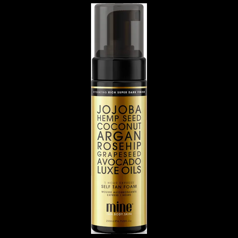 Minetan Luxe Oil Super Dark Foamed Oil (200 ml)