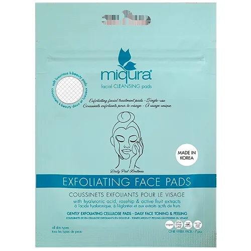 Miqura Care Exfoliating Face Pads (7 stk)