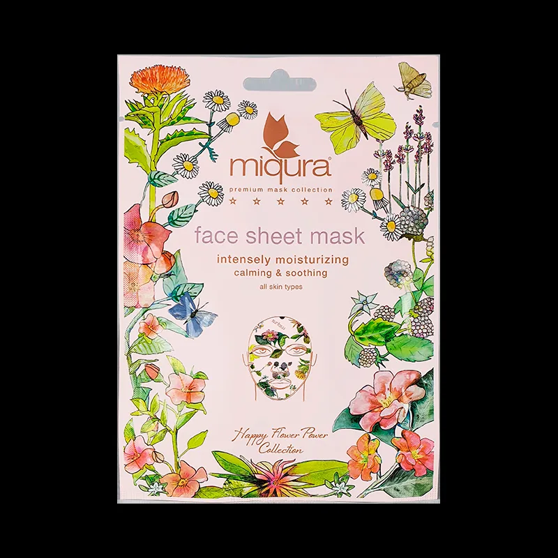 Miqura Flower Face Sheet Mask (1 stk)