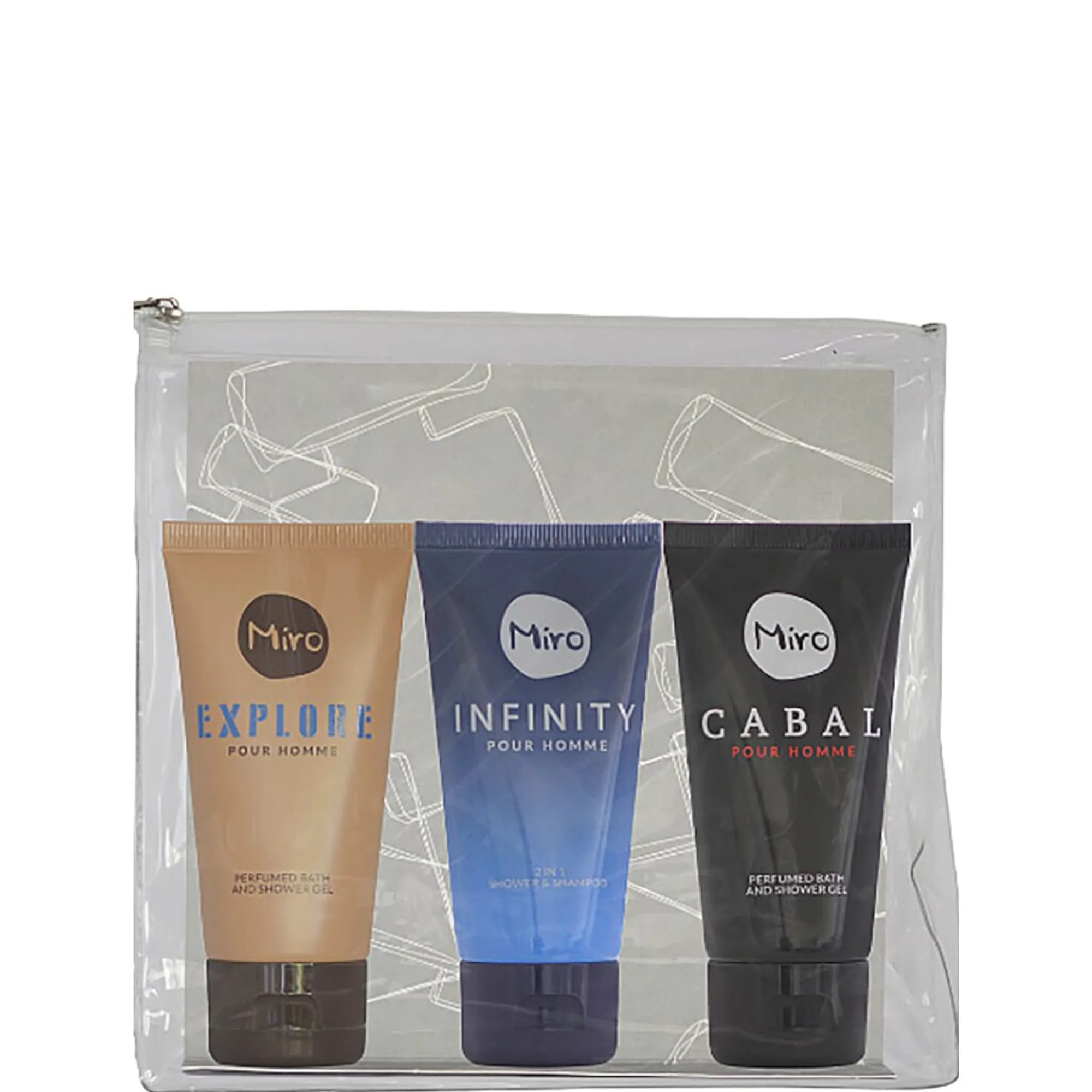 Miro Duschgel Geschenkset Travel Set Kroppsvårdsset